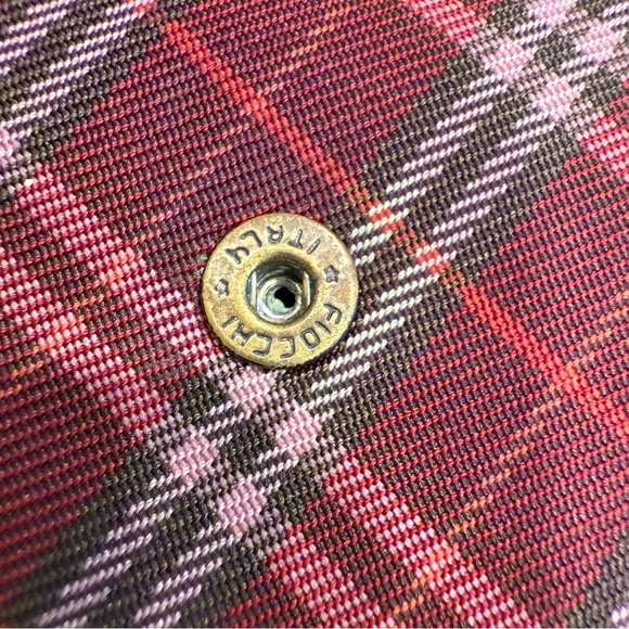 BURBERRY BLUE LABEL WOMEN’S WALLET. Red, black, white w/ Brown leather trim - Picture 4 of 13